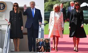 Uk Home Daily Mail Online Black Coat Melania Trump First Lady