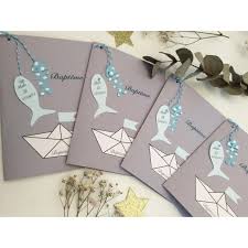 Collection de faire part mariage, naissance et bapteme. Faire Part De Naissance Ou Bapteme Theme Poisson Mer Plumedefee Com