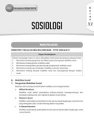 Dalam mobilitas sosial lateral disebut dengan mobilitas geografis. Amobilitas Sosial 0