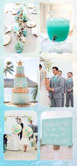 9 Simple Ways To Pull Off A Cool Beach Wedding Mint Green Summer Wedding Colors Weddi Beach Wedding Centerpieces Romantic Beach Wedding Wedding Centerpieces