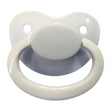 Akoada Adult Jumbo Pacifier Size Dummy For Adult Baby Silicone Pacifier White Walmart Com