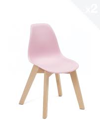 Jolie couleur rose pour cette chaise scandinave. Chaises Scandinaves Enfant Juba Lot De 2 Kayelles Com