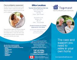 Our Client Topmost Home Healthcare Services Asked Us To Design A Trifold Brochure In Order To Help Them Promote Their Services Health Care Health Facts Health