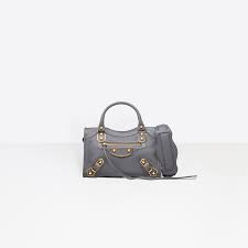 Classic Metallic Edge Mini City Black For Women Balenciaga