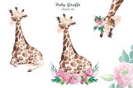 Please read all the listing details before purchasing included in your purchase : Watercolor Safari Baby Giraffe Clipart Grafik Von Colours Of Wind Creative Fabrica