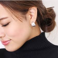 curvelineplatepiece chabijewelry ダイヤモンドのイヤリング イヤリング ピアス