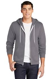 American Apparel Flex Fleece Zip Hoodie Full Zip