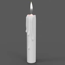 Candle Modeled Realistic 3d C4d 3d Model Candles Model Realistic