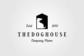 Download Dog House Pet Home Logo Vintage Vector Graphic By Lawoel Creative Fabrica SVG Cut Files