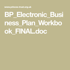 Bp Electronic Business Plan Workbook Final Doc Creative Business Plan Business Plan Template Free Business Plan