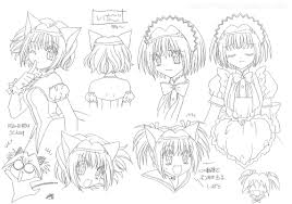 Tokyo Mew Mew Settei Model Sheet Ichigo Momomiya Mew Ichigo Facial Expressions Tokyo Mew Mew Magical Girl Anime Mew