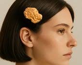 Realistic Chicken Nugget Hairpin: Fun Food Jewelry