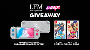 Nintendo Switch Lite Zacian And Zamazenta Edition And Pokemon Sword Or Shield Giveaway Giveaway