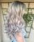 Ombre Blonde Hair With Purple Highlights
