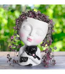 ETAKISH Dog Planter Pots