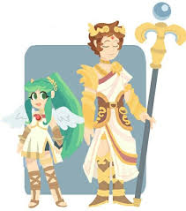 Pit As A God And Palutena As A Angel Kid Icarus Kid Icarus Uprising Icarus