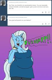 It means the world to me if you watched my little pony friendship is weight gain: 1903406 Anthro Anthroquestria Artist Americananomaly Belly Big Belly Burp Clothes Dress Fat Safe Solo The Great And Bountiful Trixie Trixie Weight Gain Derpibooru