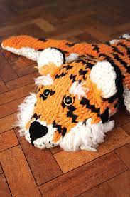 Ebay.com has been visited by 1m+ users in the past month Giant Tiger Rug Faux Taxidermy Knits Knitting Kit Crochet Wall Art Crochet Nursery Decor Tiger Rug