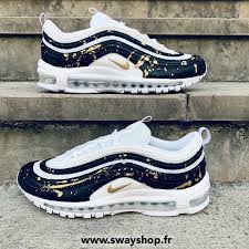 Reflective Nike Air Max 97 Black And Gold Airmax 97 X Black Gold Nike Air Max 97 Sneakers Vans High Top Sneaker