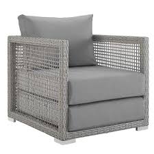 Modern Open Weave Outdoor Chair Gray With Gray Sillones Modernos Sillas Al Aire Libre Sillones