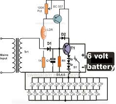 Led Emergency Light With Ldr Emergency Lighting Circuit Projects Led Emergency Lights