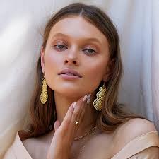Fendel Jacket Nicole Fendel Warehouse Sale Nicole Fendel Emika Blossom  Earrings In Gold Zambezee