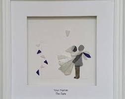 Wedding Gift Pebble Art Bride And Groom Pebble Picture Sea Glass Art Wedding Gifts For The Couple Beach Art C Sea Glass Art Diy Sea Glass Art Pebble Art