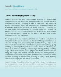 For the rural community, agriculture is the primary job for the people. Causes Of Unemployment Free Essay Example