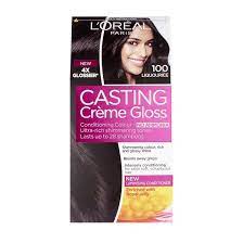 Le secret to keeping your hair color looking gorgeous and glossy. L Oreal Paris Casting Cream Gloss Hair Dye 100 Black Licorice Upc 3600522562016 Aswaq Com