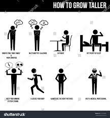 How Grow Taller Info Graphic Vector Stock Vector (Royalty Free) 377757592 |  Shutterstock