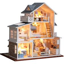 Boa Room Casa De Munecas De Madera Para Ninos Kit De Muebles En Miniatura Juguetes Para Ninos Regalo De Cumpleanos K21 Aliexpress Juguetes Y Pasatiempos