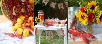 The custom seafood horizontal banner matches your party decorations. Summer Seafood Boil Fun365