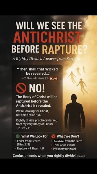 Will We See the Antichrist Before the Rapture?, This question carries  weight., It’s filled with fear for some, curiosity for others., But for the  believer in this dispensation of grace,, the answer is ...