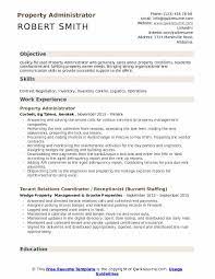 The office administrator job description usually comes with a prerequisite set of character traits and skills which any aspiring candidate should possess before even applying for the position. Property Administrator Resume Samples Qwikresume
