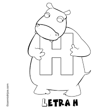 Letra H Para Colorear