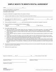 Month To Month Lease Agreement Rental Agreement Templates Lease Agreement Lease Agreement Free Printable