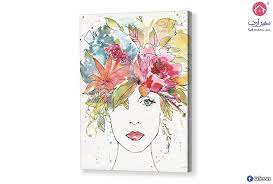 تابلوه مودرن لغرف البنات سفير ارت للديكور figurative art art floral