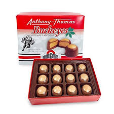 Can you stand one more candy recipe? Amazon Com Anthony Thomas Award Winning Peanut Butter Milk Chocolate Buckeyes In Ohio State Buckeyes Box Deliciously Delightful Snacks 12 Count Milk Chocolate Buckeyes Grocery Gourmet Food