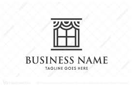 Window Curtain Logo Custom Drapery Designs Interior Design School Interior Design Dubai