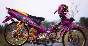 Modifikasi yamaha vega r new super blue simple semoga terinspirasi. Modifikasi Vega R New Simple Satu Huruf D