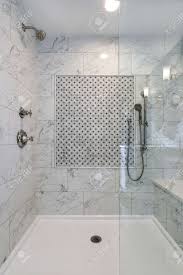 Check out our carrera marble selection for the very best in unique or custom, handmade pieces from our sunglasses shops. Lovely Walk In Shower With Carrera Marble Surround And Mosaic Stock Photo Picture And Royalty Free Image Image 100275848