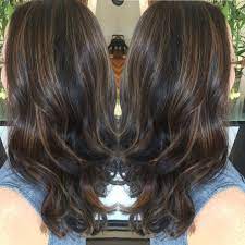 Brown Balayage Toned With 7 71 And 7 89 Color Touch Matrix Hair Color Dyed Curly Hair Hair Color