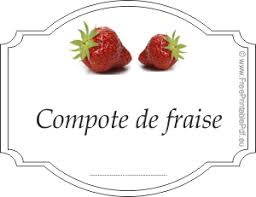 Etiquettes Pour Compote De Fraise Gratuit Pdf Imprimable Compote De Fraise Etiquette Confiture Fraise