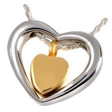 Wholesale Cremation Jewelry Stainless Steel Heart of Gold