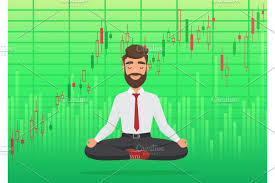 Trader Meditating Rising Market Stock Market Graph Finance Stock Market Stock Trading Game