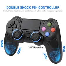 Ps4 Controller Wireless Joystick Bluetooth Gamepad Grip Light Bar Double Shock Touch Pad Game Remote Controller Co Ps4 Controller Playstation 4 Game Controller