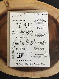 After We Say I Do Wedding Bbq Elopement Announcement Post Wedding Reception Inv Bbq Wedding Reception Wedding Backyard Reception Country Wedding Reception