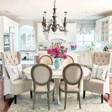 Add a soft touch to your living room by placing french country wall sconces above the mantel. Ronan Extension Antique White Dining Table Pier 1 Imports Country Dining Rooms French Country Dining Room Farm House Living Room