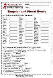 Plural nouns ( grammar + worksheets). End Of Year Irregular Plural Nouns Check In Worksheets 99worksheets