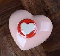 New Pink Heart-Shaped Ceramic Pet Urn Sealed Moisture-Proof Paw Print  Keepsake for Cat Dog Memorial